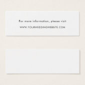 ミニマルシンプルスモダン結婚のWebサイトカード (正面&裏面)