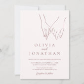 ミニマルシンプルスモダン結婚式招待状 招待状 (正面)