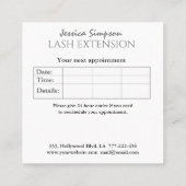 ミニマルシンプルスモダン金ゴールド輝き 予約カード (裏面)