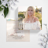 ミニマルシンプルス卒業モダン2枚 招待状