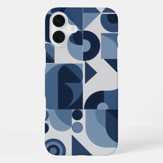 ミニマルシンプルス幾何形状の型枠 iPhoneケース (裏面)