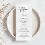 ミニマルシンプルス結婚のメニューカード メニュー<br><div class="desc">Minimalist All In One Collectionと連携するように設計されたこのカスタマイズ可能なマッチングメニューカード結婚は、クリーンでクラシックフォントを備えたシンプルレイアウトを備えている。レイアウト、フォント、文字サイズの変更など、このデザインの高度なカスタマイズを行うには、上クリックの「」ボタカスタマイズンを使用してください。何か連絡質問があれば私に頼む！</div>