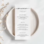 ミニマルシンプルス結婚のメニューカード メニュー<br><div class="desc">Minimalist All In One Collectionと連携するように設計されたこのカスタマイズ可能なマッチングメニューカード結婚は、クリーンでクラシックフォントを備えたシンプルレイアウトを備えている。レイアウト、フォント、文字サイズの変更など、このデザインの高度なカスタマイズを行うには、上クリックの「」ボタカスタマイズンを使用してください。何か連絡質問があれば私に頼む！</div>