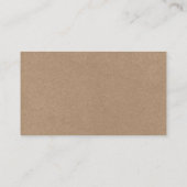 ミニマルシンプルス結婚のQRクラフトRSVP エンクロージャーカード (裏面)