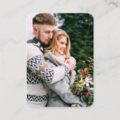 ミニマルシンプルス結婚のWebサイト写真QRグリーン エンクロージャーカード (裏面)