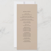 ミニマルシンプルス結婚式計画 (裏面)