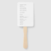 ミニマルシンプルス結婚式計画 ハンドファン (裏面)