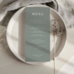 ミニマルシンプルスSage結婚のメニューカード メニュー<br><div class="desc">Minimalist All In One Collectionと連携するように設計されたこのカスタマイズ可能なマッチングメニューカード結婚は、クリーンでクラシックフォントを備えたシンプルレイアウトを備えている。レイアウト、フォント、文字サイズの変更など、このデザインの高度なカスタマイズを行うには、上クリックの「」ボタカスタマイズンを使用してください。何か連絡質問があれば私に頼む！</div>