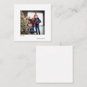 ミニマルシンプルタイプライターのクリスマスフォト ノートカード (正面/裏面)