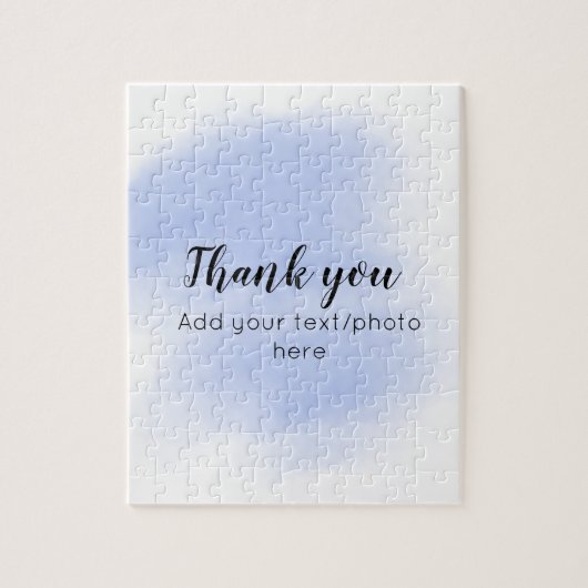 ミニマルシンプルテキスト写真を水に感謝してい追加する ジグソーパズル (縦)