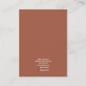 ミニマルシンプルテラコッタイヤリングモダンディスプレイ 名刺 (裏面)