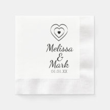 ミニマルシンプルハート手描き