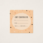 ミニマルシンプルパステルオレンジブラックスターパターン (正面)