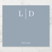 ミニマルシンプルパーソナライズされた結婚の リキュールボトルラベル (シングルラベル)