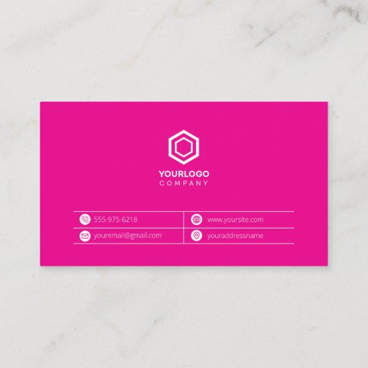 ミニマルシンプルピフェミニンク 名刺 (裏面)