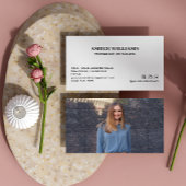 ミニマルシンプルフォトソーシャルメディアのアイコン 名刺