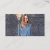 ミニマルシンプルフォトソーシャルメディアのアイコン 名刺 (裏面)