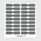 ミニマルシンプルブラックダークリングや輪ジュエリー価格ラベル シール (シート)