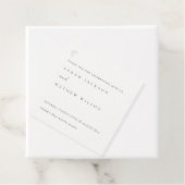 ミニマルシンプルブラック&ホワイトタイポグラフィ結婚ズ フェイバータグ (インサイチュ)