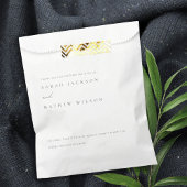 ミニマルシンプルブラック&ホワイトタイポグラフィ結婚ズ フェイバーバッグ