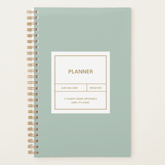 ミニマルシンプルプランナーデザイン プランナー手帳 (正面)