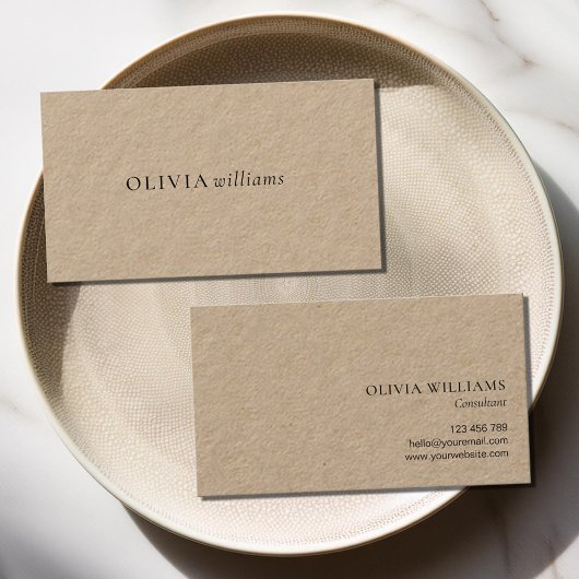 ミニマルシンプルプロフェッショナルクラフト 名刺