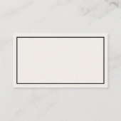 ミニマルシンプルプロフェッショナルビジネスロゴアイボリー 名刺 (裏面)