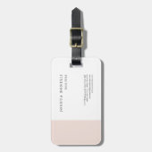 ミニマルシンプルプロフェッショナル注目 ラゲッジタグ (正面縦)