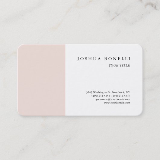 ミニマルシンプルプロフェッショナル注目 名刺 (正面)