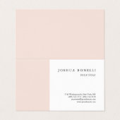 ミニマルシンプルプロフェッショナル注目 名刺 (外部フラット)