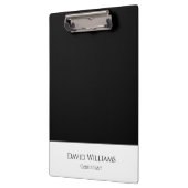 ミニマルシンプルプロフェッショナル白黒 クリップボード (左)