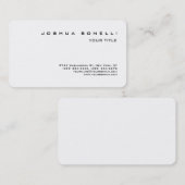 ミニマルシンプルプロフェッショナル白黒 名刺 (正面/裏面)