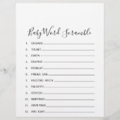 ミニマルシンプルベビーワードスクランブルゲーム (正面)