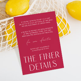 ミニマルシンプルマゼンタザ素晴らし詳細 エンクロージャーカード