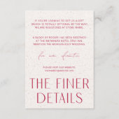 ミニマルシンプルマゼンダとテクスチャの素晴らし詳細 エンクロージャーカード (正面)