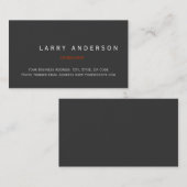 ミニマルシンプルムのコンサルタント 名刺 (正面/裏面)