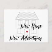 ミニマルシンプルムの新しいホームスクリプト移動 案内ポストカード (正面)