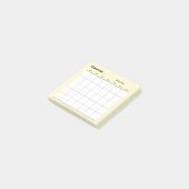 ミニマルシンプルムプランナーカレンダー ポストイット (アングル)