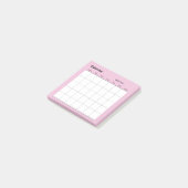 ミニマルシンプルムプランナーカレンダー ポストイット (アングル)