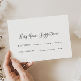 ミニマルシンプルムベビー名候補カード