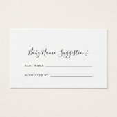 ミニマルシンプルムベビー名候補カード (正面)