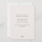 ミニマルシンプルム休暇誕生発表 シーズンカード (裏面)