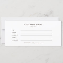 ミニマルシンプルム商品券