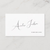 ミニマルシンプルム署名スクリプト 名刺 (正面)