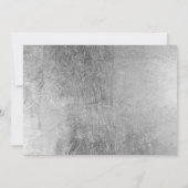 ミニマルシンプルム銀文字フォント日付を保存 セーブザデート (裏面)