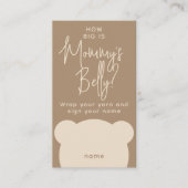 ミニマルシンプルモダンベアシャワー母ベリーゲーム エンクロージャーカード (正面)