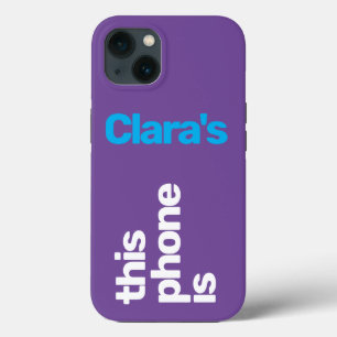 ミニマルシンプルモダン名前をカスタムする iPhone 13ケース