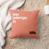 ミニマルシンプルモダン青 クッション (ブランケット)