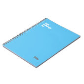 ミニマルシンプルモダン青 ノートブック (左側)