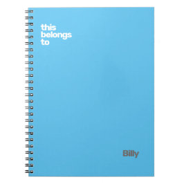 ミニマルシンプルモダン青 ノートブック